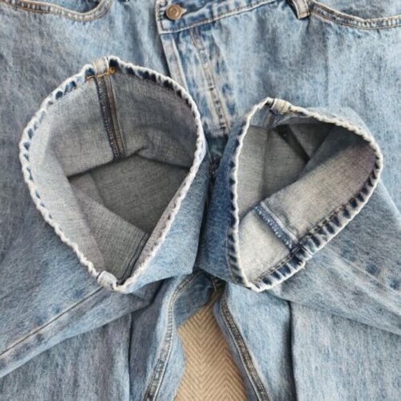 Fashion Nova Curve Crossover Straight Leg Jean Medium Wash SZ 14 Botton Fly NWT - Picture 8 of 16